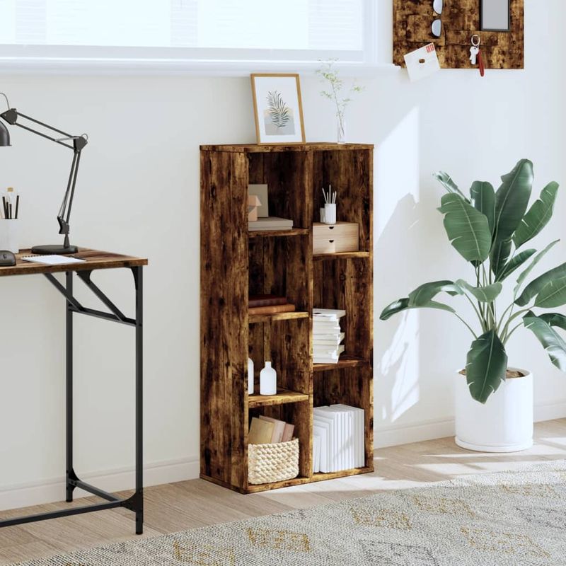 Casa si Gradina - Mobilier - Biblioteci si rafturi - Biblioteci - Biblioteca, stejar fumuriu, 50x25x105 cm, lemn prelucrat - Infinity.ro