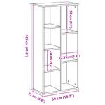 Casa si Gradina - Mobilier - Biblioteci si rafturi - Biblioteci - Biblioteca, stejar sonoma, 50x25x105 cm, lemn prelucrat - Infinity.ro