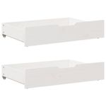 Casa si Gradina - Mobilier - Paturi si accesorii - Paturi - Cadru de pat fara saltea, alb, 140x200 cm, lemn masiv pin - Infinity.ro