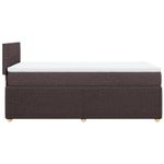 Casa si Gradina - Mobilier - Paturi si accesorii - Paturi - Pat box spring cu saltea, maro inchis, 80x200 cm, textil - Infinity.ro
