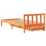 Casa si Gradina - Mobilier - Paturi si accesorii - Paturi - Pat de zi fara saltea, maro ceruit, 90x200 cm, lemn masiv pin - Infinity.ro