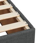 Casa si Gradina - Mobilier - Paturi si accesorii - Paturi - Pat box spring cu saltea, gri inchis, 140x190 cm, textil - Infinity.ro