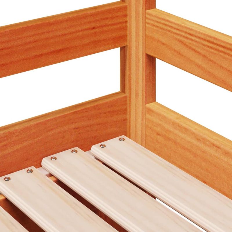 Casa si Gradina - Mobilier - Paturi si accesorii - Paturi - Pat zi cu extensie/sertare maro ceruit 90x190 cm lemn masiv pin - Infinity.ro