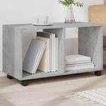Casa si Gradina - Mobilier - Mobilier baie - Comode baie - Dulap cu roti, gri beton, 72x33x42,5 cm, lemn prelucrat - Infinity.ro