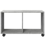 Casa si Gradina - Mobilier - Mobilier baie - Comode baie - Dulap cu roti, gri beton, 72x33x42,5 cm, lemn prelucrat - Infinity.ro