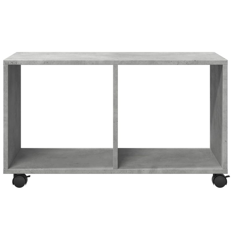 Casa si Gradina - Mobilier - Mobilier baie - Comode baie - Dulap cu roti, gri beton, 72x33x42,5 cm, lemn prelucrat - Infinity.ro