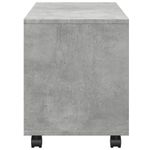 Casa si Gradina - Mobilier - Mobilier baie - Comode baie - Dulap cu roti, gri beton, 72x33x42,5 cm, lemn prelucrat - Infinity.ro