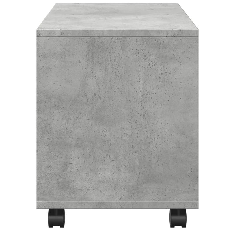 Casa si Gradina - Mobilier - Mobilier baie - Comode baie - Dulap cu roti, gri beton, 72x33x42,5 cm, lemn prelucrat - Infinity.ro