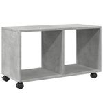 Casa si Gradina - Mobilier - Mobilier baie - Comode baie - Dulap cu roti, gri beton, 72x33x42,5 cm, lemn prelucrat - Infinity.ro
