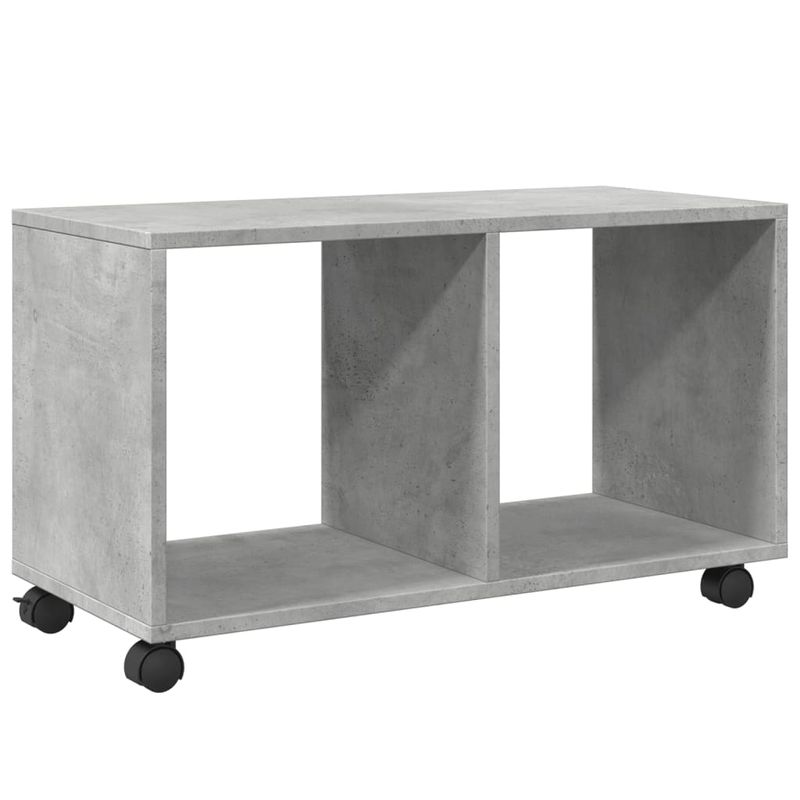 Casa si Gradina - Mobilier - Mobilier baie - Comode baie - Dulap cu roti, gri beton, 72x33x42,5 cm, lemn prelucrat - Infinity.ro