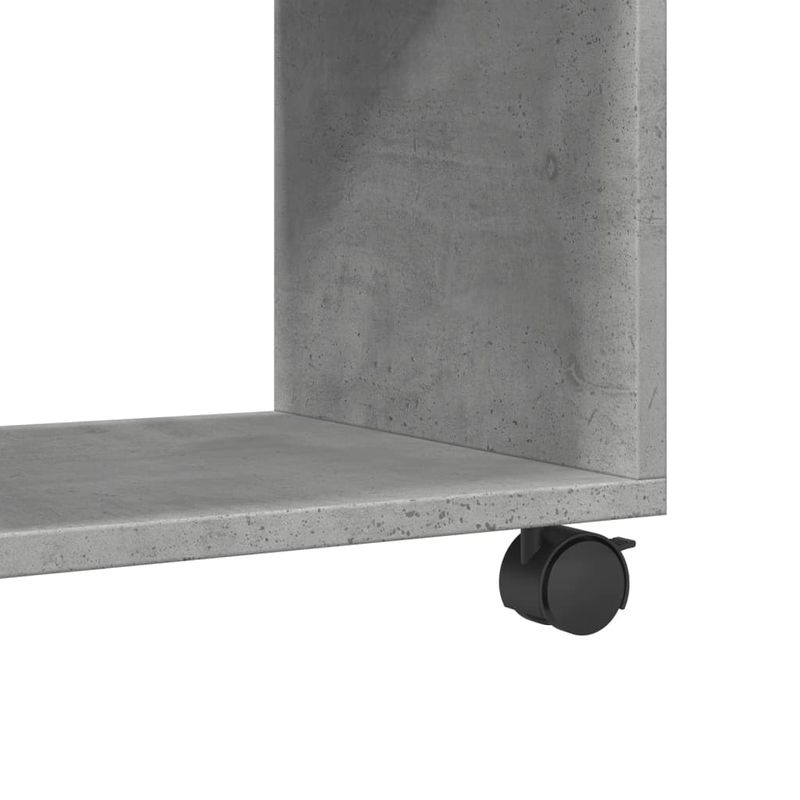 Casa si Gradina - Mobilier - Mobilier baie - Comode baie - Dulap cu roti, gri beton, 72x33x42,5 cm, lemn prelucrat - Infinity.ro