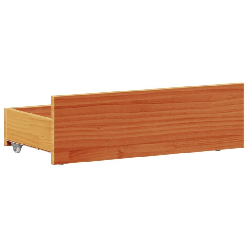 Casa si Gradina - Mobilier - Paturi si accesorii - Paturi - Cadru pat fara saltea/cu tablie maro 90x200 cm lemn masiv pin - Infinity.ro