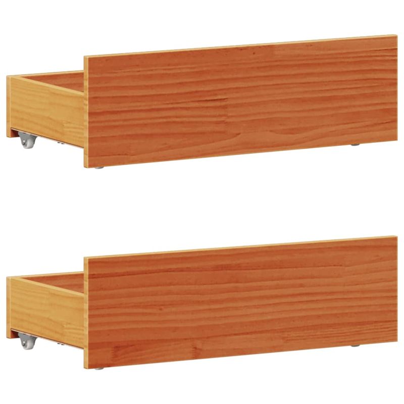 Casa si Gradina - Mobilier - Paturi si accesorii - Paturi - Cadru pat fara saltea/cu tablie maro 90x200 cm lemn masiv pin - Infinity.ro