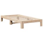 Casa si Gradina - Mobilier - Paturi si accesorii - Paturi - Cadru pat fara saltea, 100x200 cm, lemn masiv pin - Infinity.ro