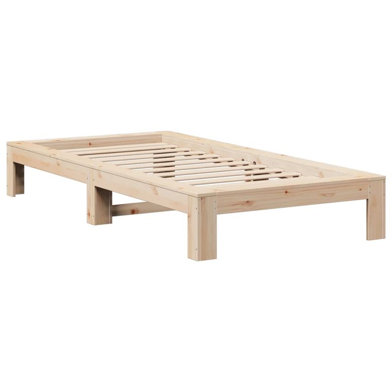 Casa si Gradina - Mobilier - Paturi si accesorii - Paturi - Cadru pat fara saltea, 100x200 cm, lemn masiv pin - Infinity.ro