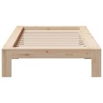 Casa si Gradina - Mobilier - Paturi si accesorii - Paturi - Cadru pat fara saltea, 100x200 cm, lemn masiv pin - Infinity.ro