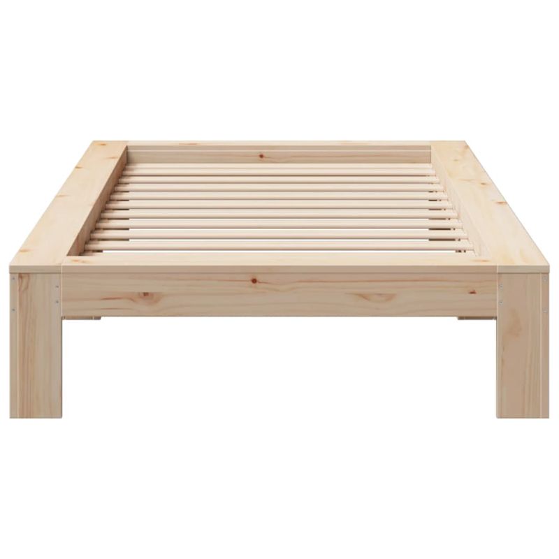 Casa si Gradina - Mobilier - Paturi si accesorii - Paturi - Cadru pat fara saltea, 100x200 cm, lemn masiv pin - Infinity.ro