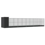 Petshop - Accesorii petshop - Culcusuri si custi - Tarcuri si colivii - Voliera de pasari cu extensie, argintiu, 1037x203x216 cm, otel - Infinity.ro