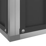 Petshop - Accesorii petshop - Culcusuri si custi - Tarcuri si colivii - Voliera de pasari cu extensie, argintiu, 1037x203x216 cm, otel - Infinity.ro