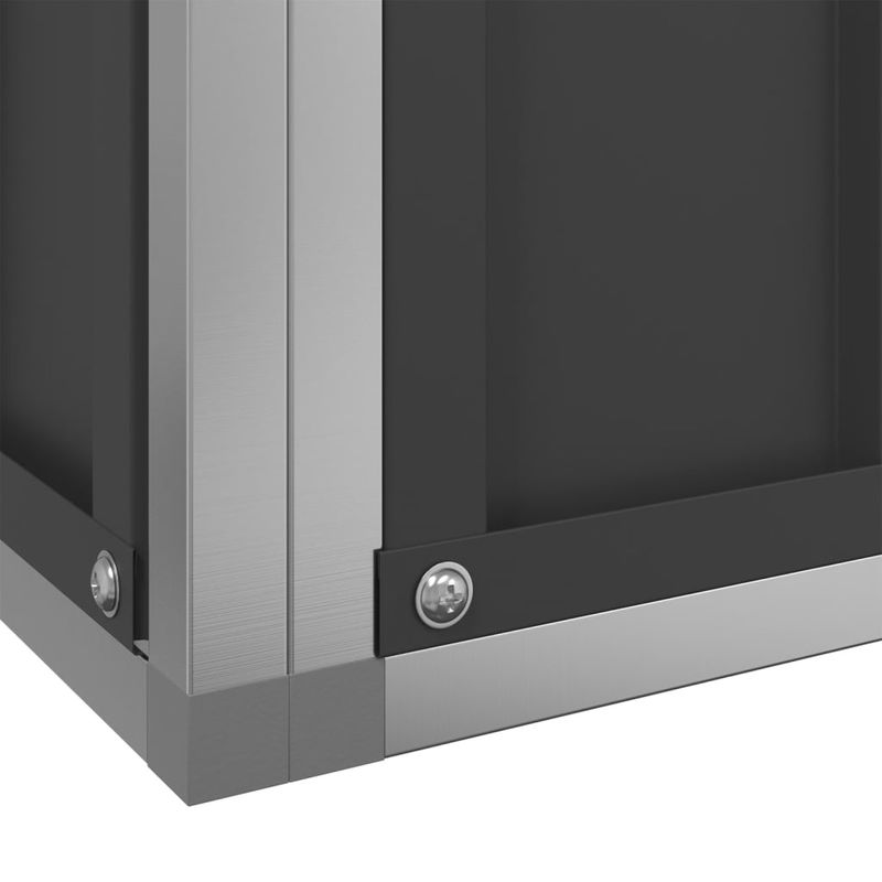 Petshop - Accesorii petshop - Culcusuri si custi - Tarcuri si colivii - Voliera de pasari cu extensie, argintiu, 1037x203x216 cm, otel - Infinity.ro