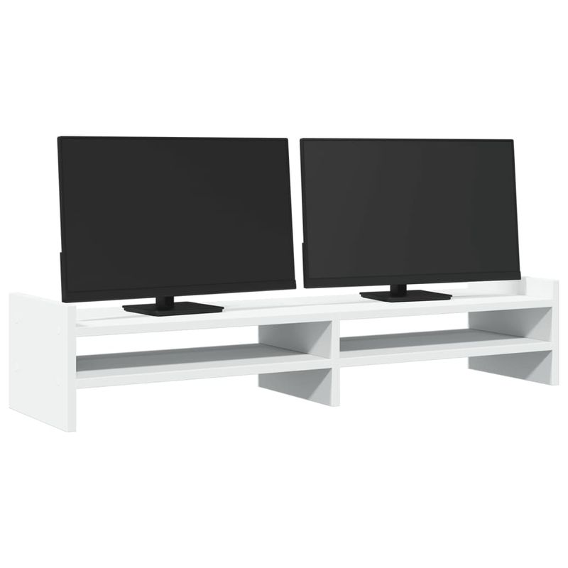 PC, gaming si accesorii - Desktop PC & monitoare - Accesorii monitoare - Suport monitor, alb, 100x27x20 cm, lemn prelucrat - Infinity.ro