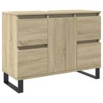 Casa si Gradina - Mobilier - Seturi de mobilier - Seturi baie - Dulap pentru baie, stejar sonoma, 80x33x60 cm, lemn compozit - Infinity.ro