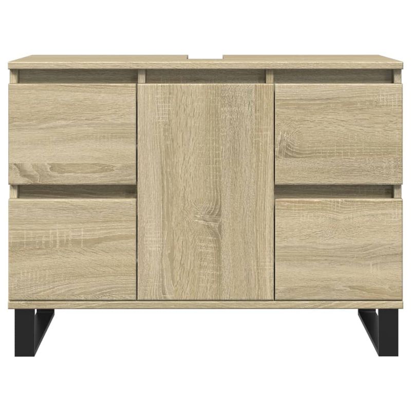 Casa si Gradina - Mobilier - Seturi de mobilier - Seturi baie - Dulap pentru baie, stejar sonoma, 80x33x60 cm, lemn compozit - Infinity.ro