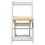 Casa si Gradina - Mobilier - Scaune si fotolii - Scaune - Scaune pliabile „Corona”, 4 buc, alb, lemn masiv pin - Infinity.ro