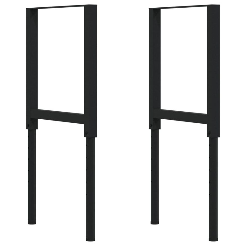 Casa si Gradina - Constructii - Scule de mana si unelte - Mese si bancuri de lucru - Banc lucru maro 100x60x(71,5-98)cm lemn masiv stejar dreptunghi, maro deschis și negru - Infinity.ro