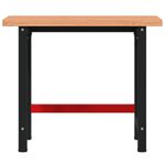 Casa si Gradina - Constructii - Scule de mana si unelte - Mese si bancuri de lucru - Banc de lucru 100x60x83 cm lemn masiv fag, dreptunghiular, maro închis - Infinity.ro