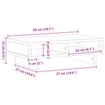 Laptop, Telefoane si Tablete - Laptopuri si accesorii - Accesorii Laptop - Standuri/Coolere notebook - Suport de monitor, gri sonoma, 50x27x15 cm, lemn prelucrat - Infinity.ro