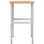 Casa si Gradina - Constructii - Scule de mana si unelte - Mese si bancuri de lucru - Banc de lucru 100x60x(73-99,5) cm lemn masiv fag dreptunghiular, maro și alb - Infinity.ro