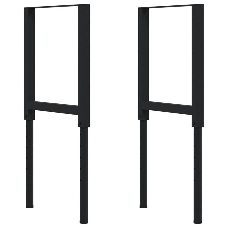 Casa si Gradina - Constructii - Scule de mana si unelte - Mese si bancuri de lucru - Banc lucru 100x60x(71,5-98) cm lemn masiv fag, dreptunghiular, maro și negru - Infinity.ro