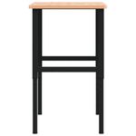 Casa si Gradina - Constructii - Scule de mana si unelte - Mese si bancuri de lucru - Banc lucru 100x60x(71,5-98) cm lemn masiv fag, dreptunghiular, maro și negru - Infinity.ro