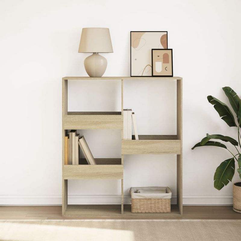 Casa si Gradina - Mobilier - Biblioteci si rafturi - Biblioteci - Biblioteca/Separator camera, stejar sonoma, 100x33x115 cm - Infinity.ro