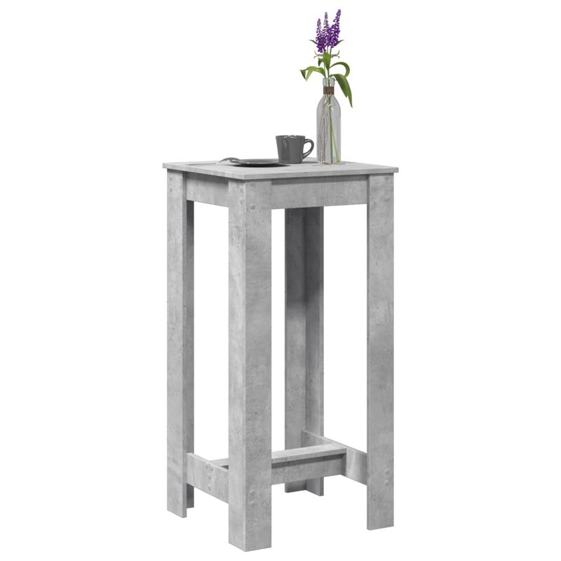 Casa si Gradina - Mobilier - Mese si birouri - Mese bucatarie si dining - Masa bar, gri beton, 51x50x103,5 cm, lemn prelucrat - Infinity.ro