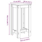 Casa si Gradina - Mobilier - Mese si birouri - Mese bucatarie si dining - Masa bar, gri beton, 51x50x103,5 cm, lemn prelucrat - Infinity.ro