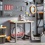 Casa si Gradina - Constructii - Scule de mana si unelte - Mese si bancuri de lucru - Banc de lucru 100x60x83 cm lemn masiv fag, dreptunghiular, natural - Infinity.ro