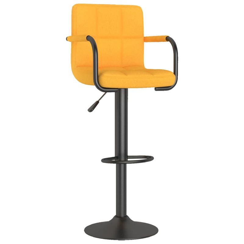Casa si Gradina - Mobilier - Scaune si fotolii - Scaune - Scaune de bar, 2 buc., galben mustar, material textil - Infinity.ro