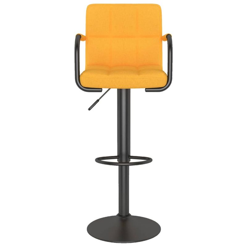 Casa si Gradina - Mobilier - Scaune si fotolii - Scaune - Scaune de bar, 2 buc., galben mustar, material textil - Infinity.ro