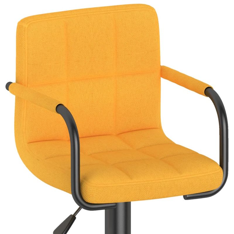 Casa si Gradina - Mobilier - Scaune si fotolii - Scaune - Scaune de bar, 2 buc., galben mustar, material textil - Infinity.ro