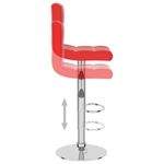 Casa si Gradina - Mobilier - Scaune si fotolii - Scaune - Scaun de bar, rosu, piele ecologica - Infinity.ro