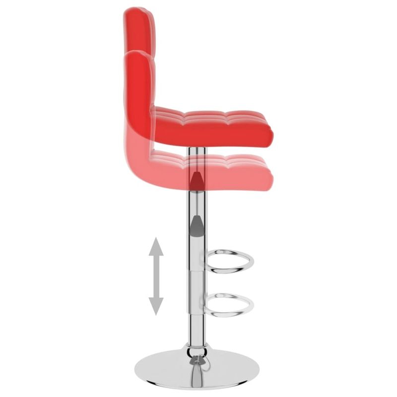 Casa si Gradina - Mobilier - Scaune si fotolii - Scaune - Scaun de bar, rosu, piele ecologica - Infinity.ro
