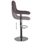 Casa si Gradina - Mobilier - Scaune si fotolii - Scaune - Scaune de bar, 2 buc., gri taupe, material textil - Infinity.ro