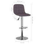 Casa si Gradina - Mobilier - Scaune si fotolii - Scaune - Scaune de bar, 2 buc., gri taupe, material textil - Infinity.ro