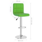 Casa si Gradina - Mobilier - Scaune si fotolii - Scaune - Scaun de bar, verde, piele ecologica - Infinity.ro