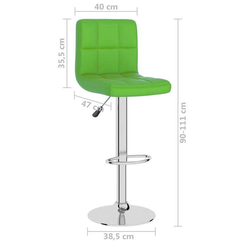 Casa si Gradina - Mobilier - Scaune si fotolii - Scaune - Scaun de bar, verde, piele ecologica - Infinity.ro