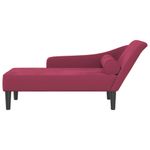 Casa si Gradina - Mobilier - Scaune si fotolii - Fotolii - Fotoliu sezlong cu perne, rosu vin, catifea - Infinity.ro