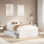Casa si Gradina - Mobilier - Paturi si accesorii - Paturi - Cadru pat fara saltea/cu tablie, alb, 120x190cm, lemn masiv pin - Infinity.ro
