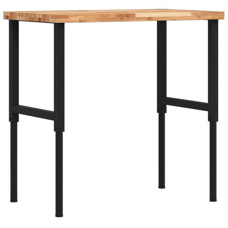 Casa si Gradina - Constructii - Scule de mana si unelte - Mese si bancuri de lucru - Banc lucru 100x60x(73-99,5) cm lemn masiv acacia dreptunghiular, maro închis și negru - Infinity.ro